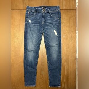 Hudson Jeans Skinny with stretch - Distressed Blue Denim